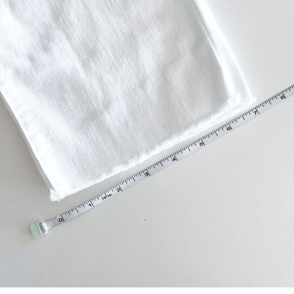 Jordache Womens Classic Raw Hem High Rise Ankle Straight Jeans White Size 6 - Picture 8 of 10